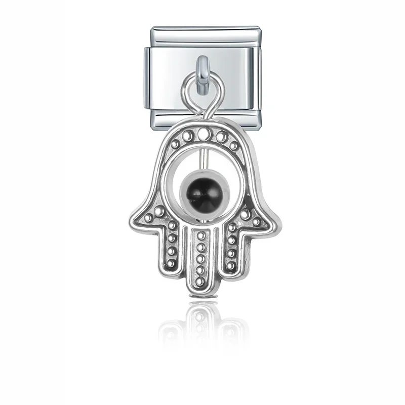 Evil Eye and Hamsa Dangle Italian Charms - Image 11