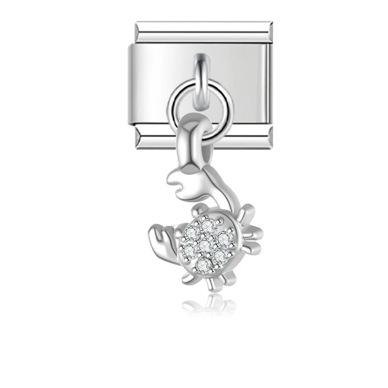 Globe and Heart Dangle Italian Charms - Image 4
