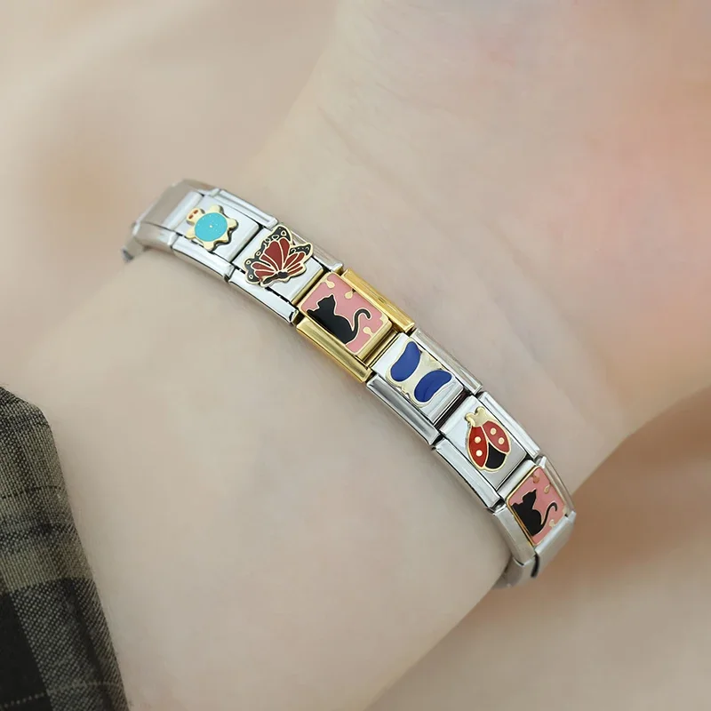 Ladybird, Butterfly and Turtle Italian Charms