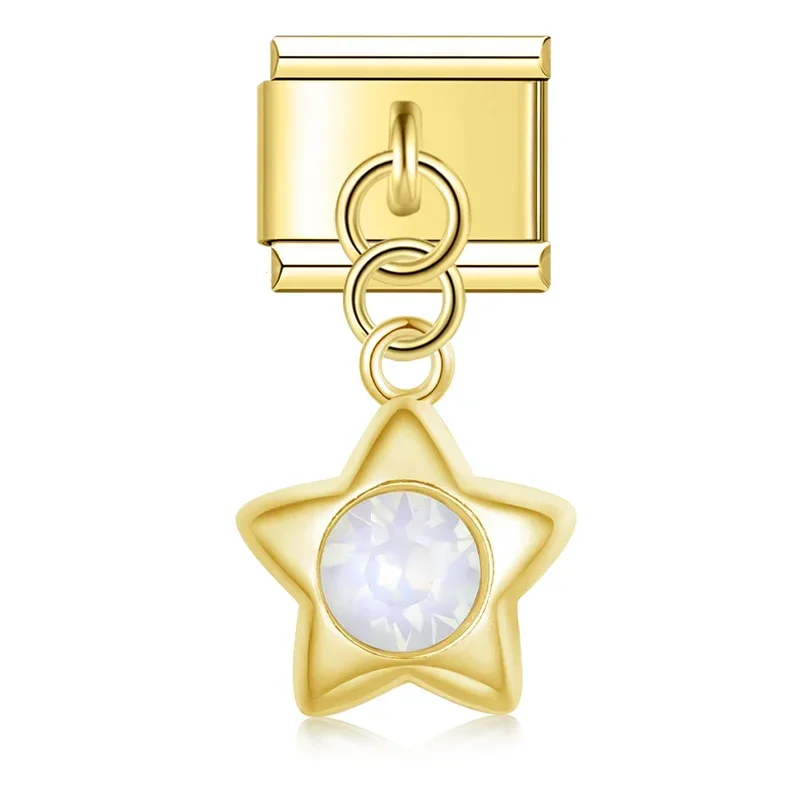 Star and Heart Dangle Italian Charms - Image 28