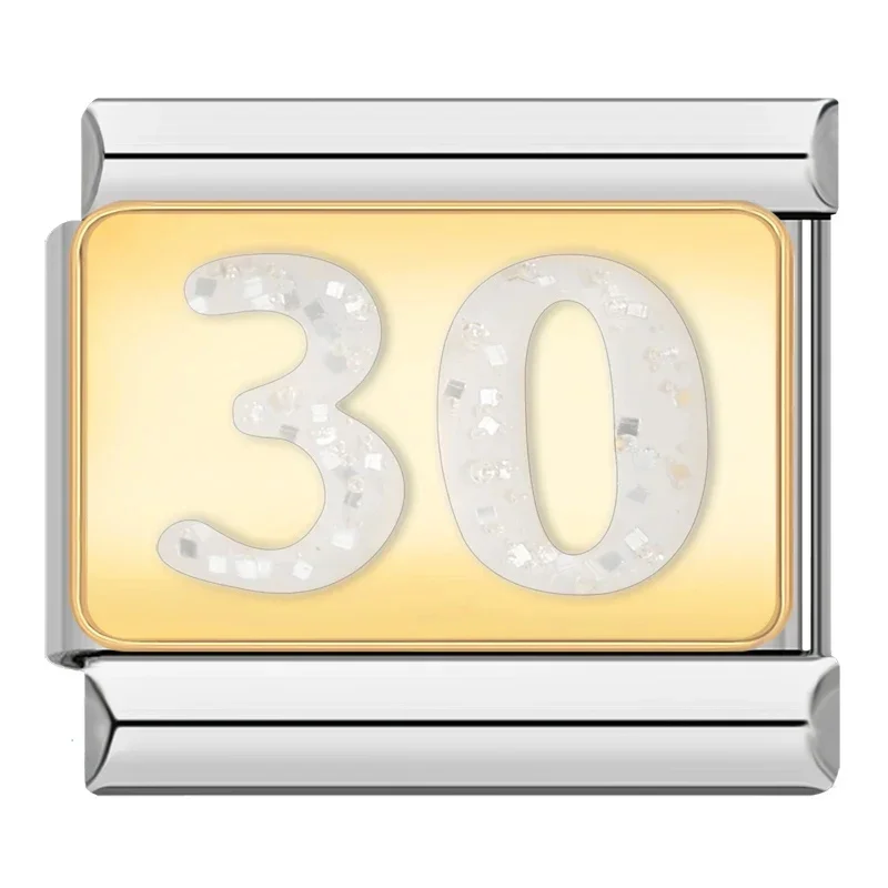 Milestone Number Italian Charms - Image 5