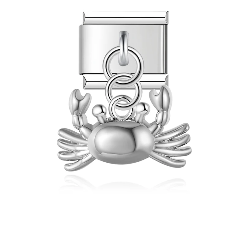 Cat, Bear and Crab Dangle Italian Charms - Image 15