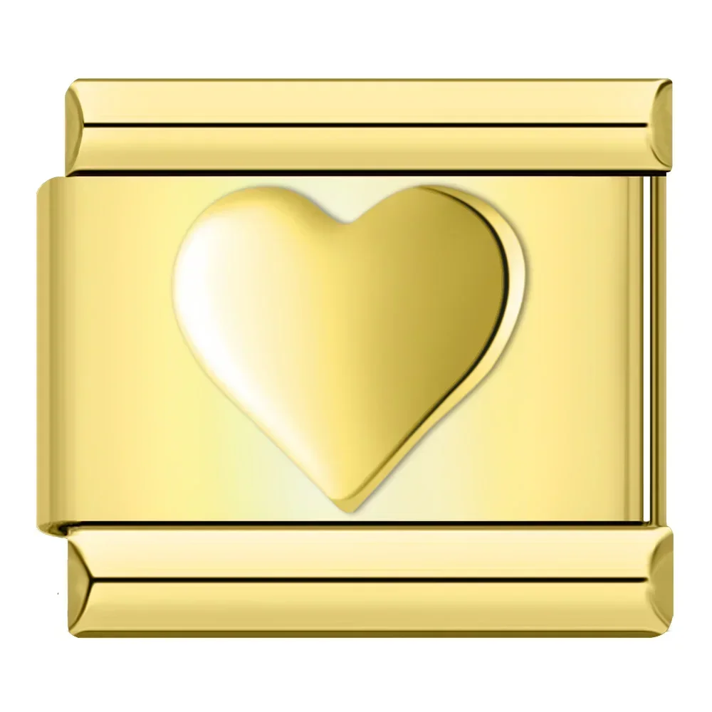 Engraved Heart, Cross and Butterfly Italian Charms - Image 10