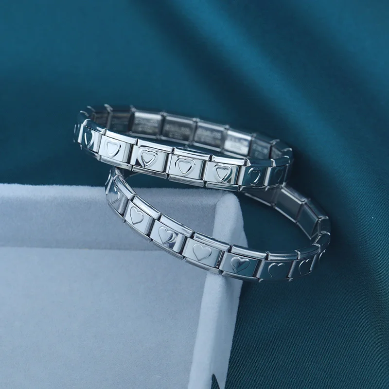 Star and Heart Italian Charm Bracelet - Image 4
