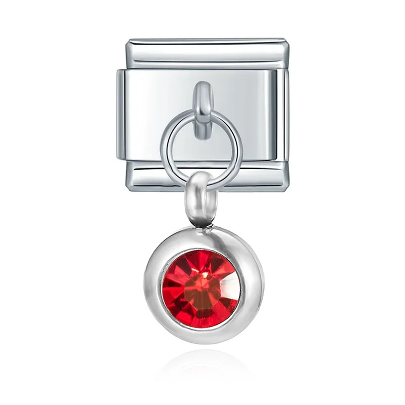 Petite Birthstone Drop Italian Charm - Image 6