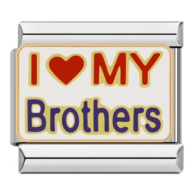 I Love My Family Italian Charms - Image 9