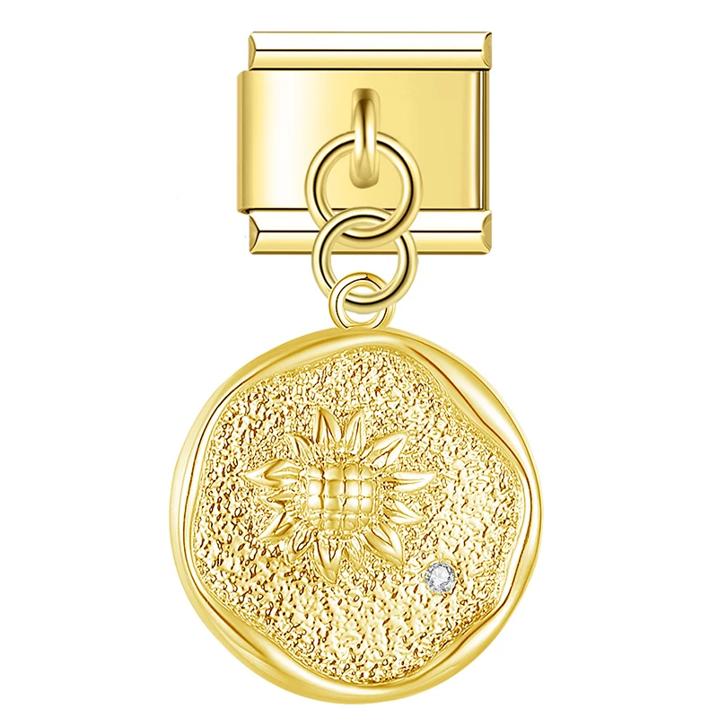 Zodiac Medallion Dangle Italian Charms - Image 3