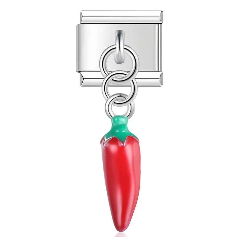 Chilli, Unicorn and Turtle Dangle Italian Charms - Image 6