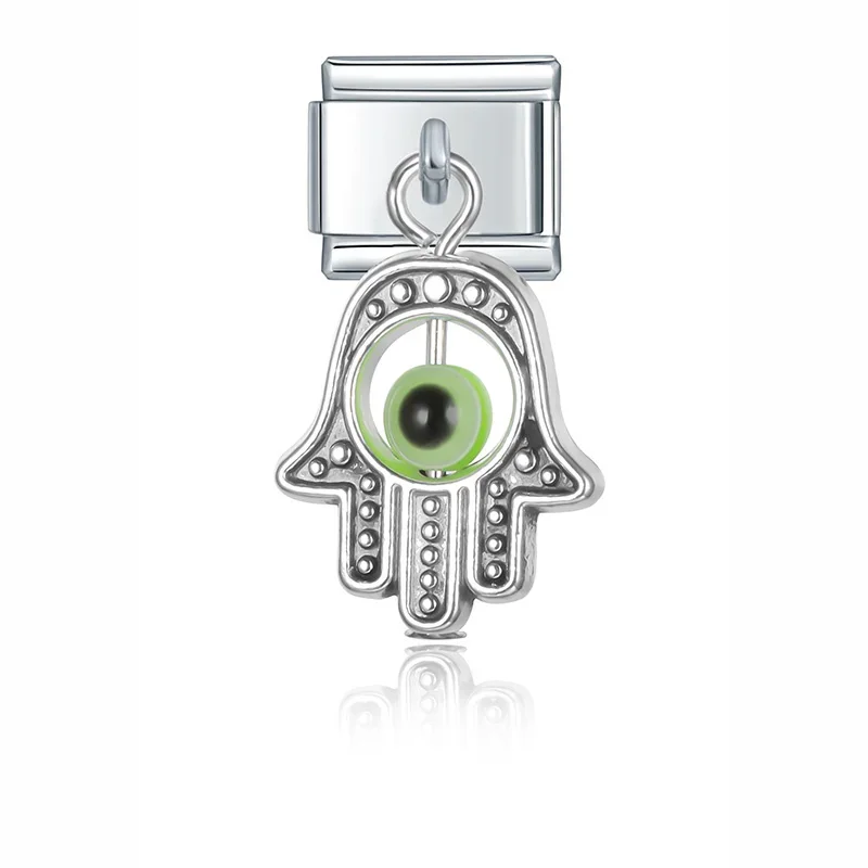 Evil Eye and Hamsa Dangle Italian Charms - Image 9