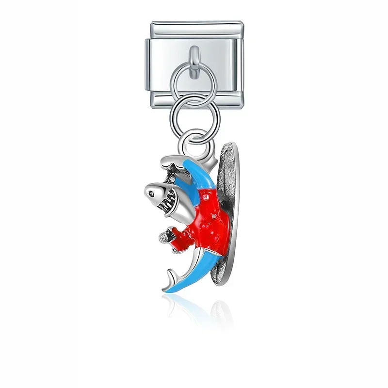 Cherry, Heart and Astronaut Dangle Italian Charms - Image 10