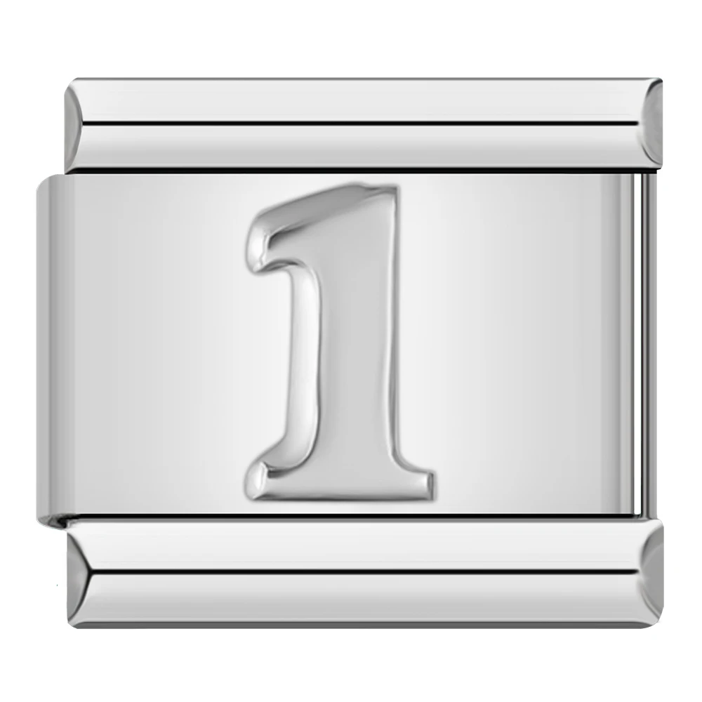 Number Italian Charms