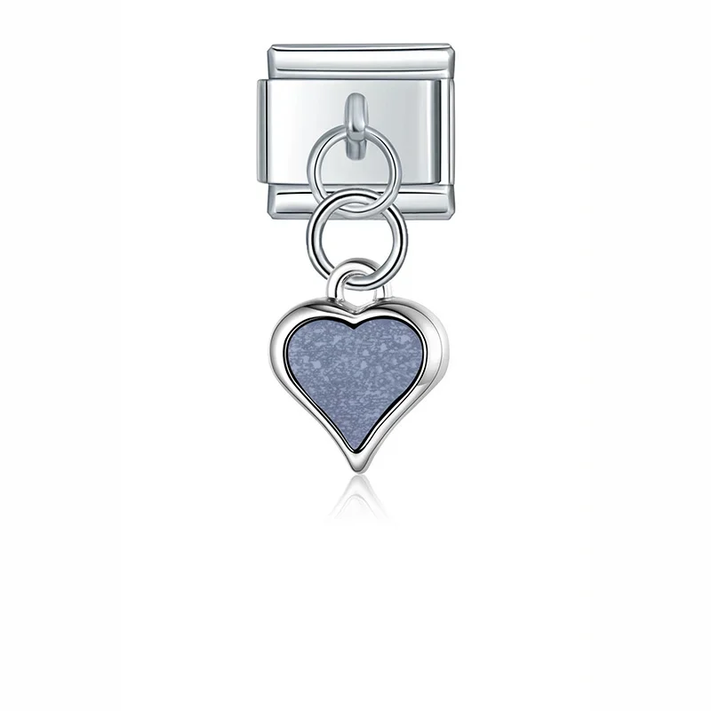 Moonstone Tulip and Heart Dangle Italian Charms - Image 10
