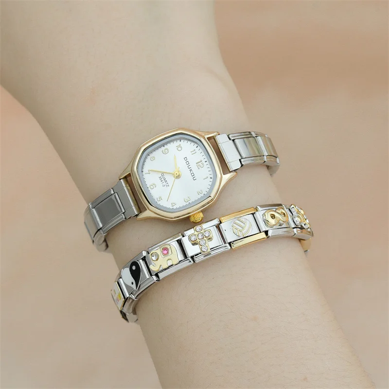 Gold Octagon Italian Charm Watch - Image 3