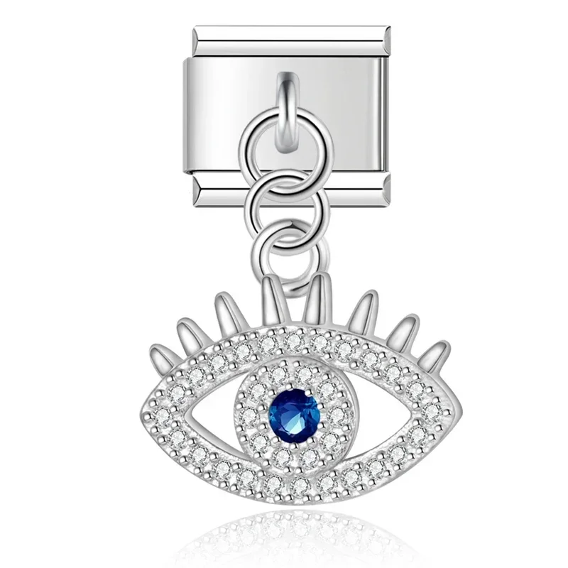 Evil Eye, Butterfly and Moon Dangle Italian Charms - Image 14