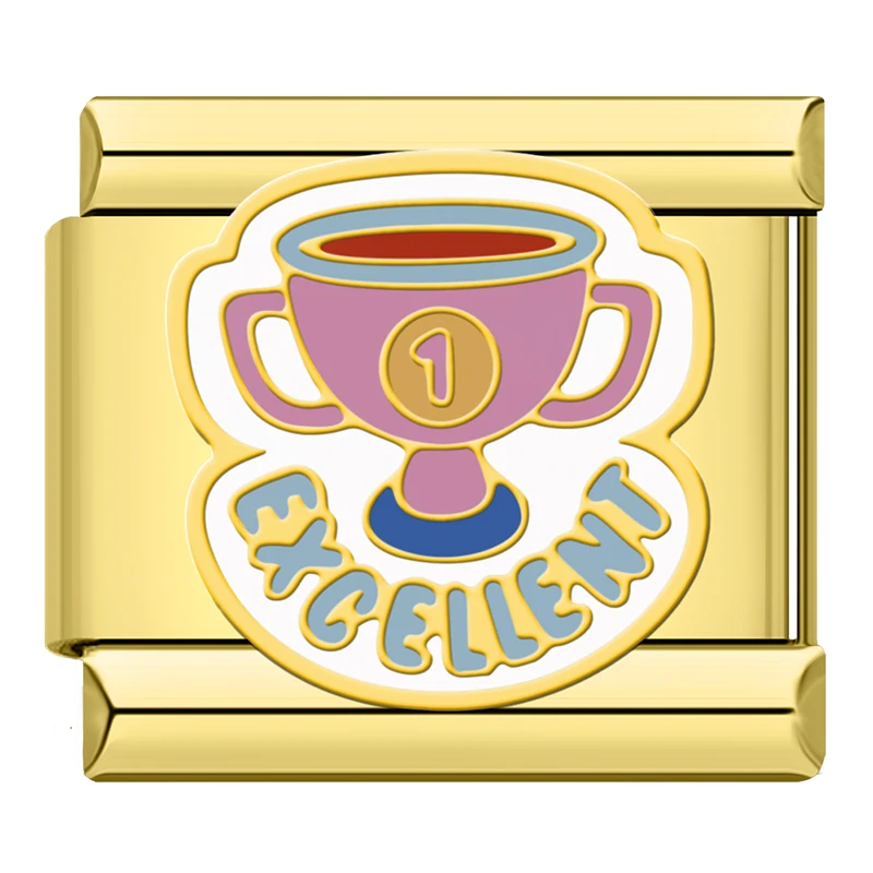 Gold Positive Message Italian Charms - Image 9