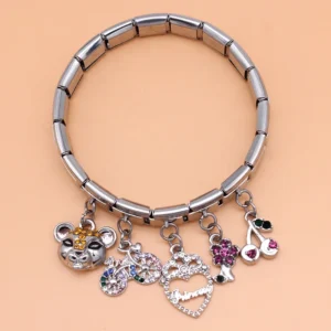 Crystal Symbol Dangle Italian Charms