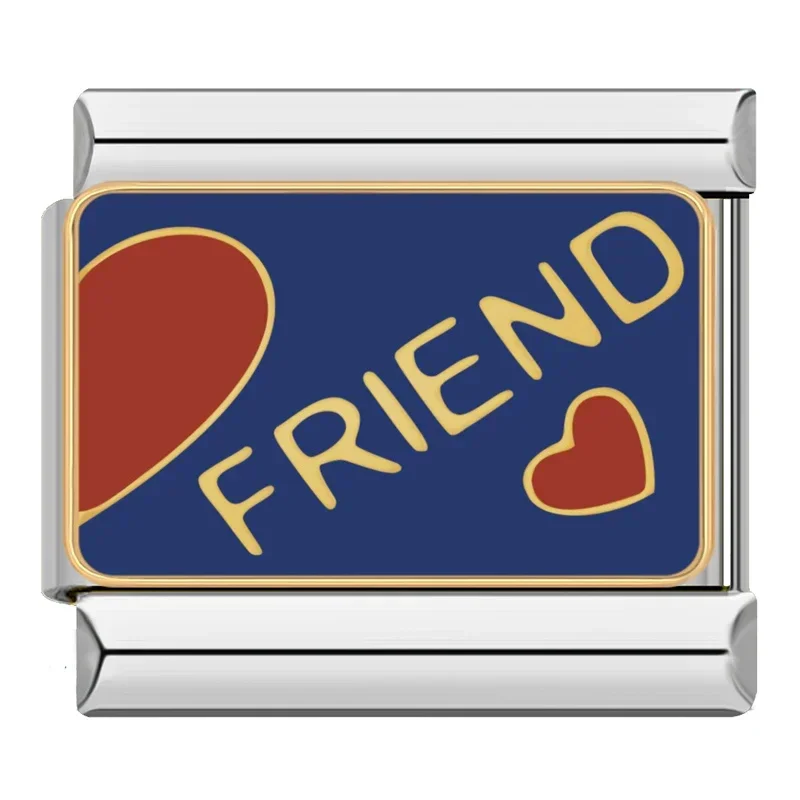 Best Friend and Heart Italian Charms - Image 15