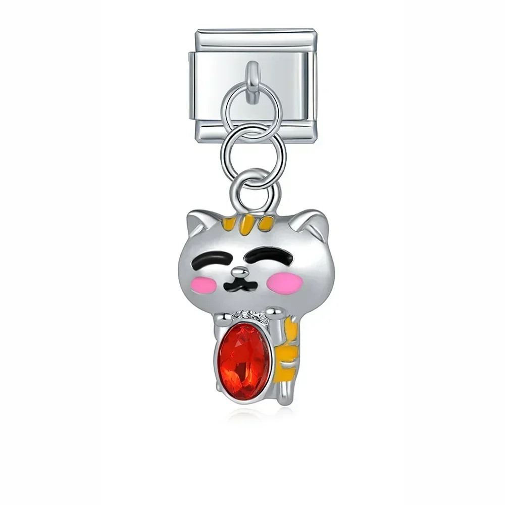 Crystal Animal and Symbol Dangle Italian Charms - Image 35