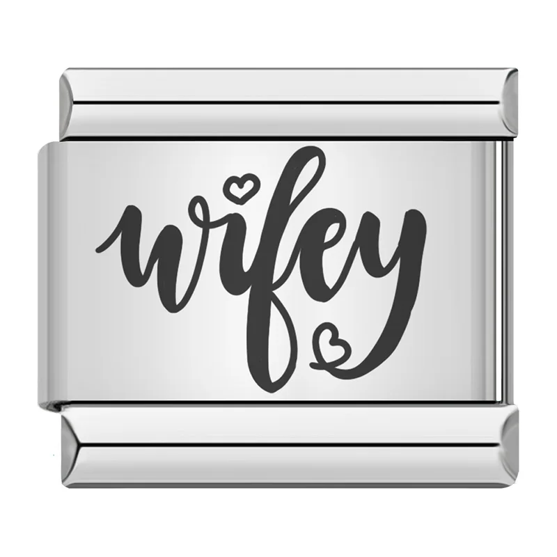 Family Engraved Italian Charms - Image 7