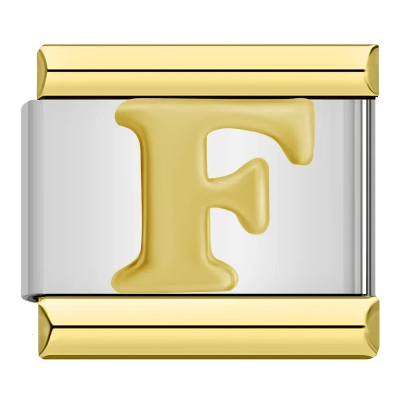 Gold Alphabet and Heart Italian Charms - Image 18