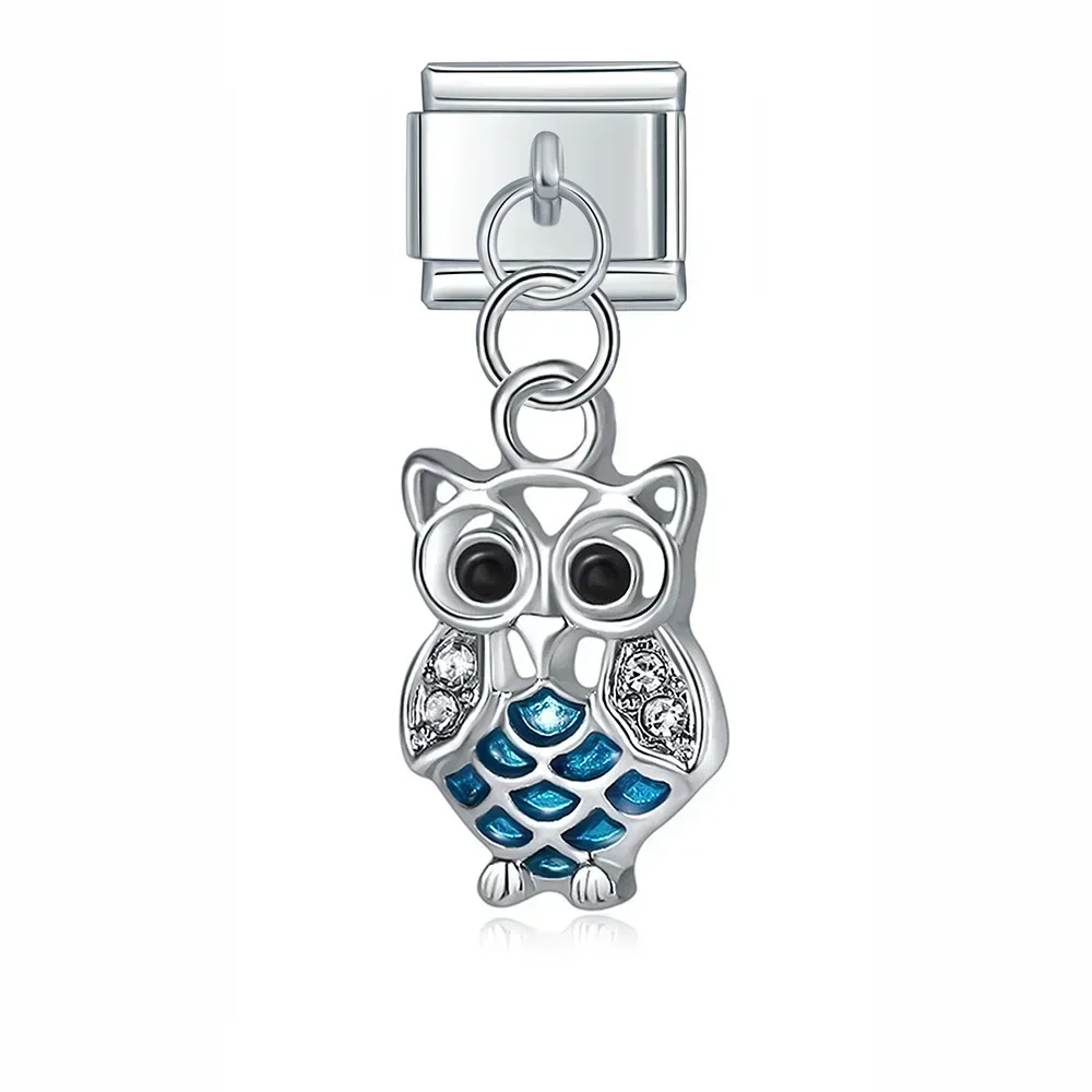 Crystal Animal and Symbol Dangle Italian Charms - Image 37