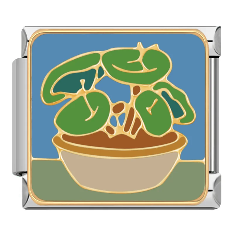 Painted Fruit and Plant Italian Charms - Image 21