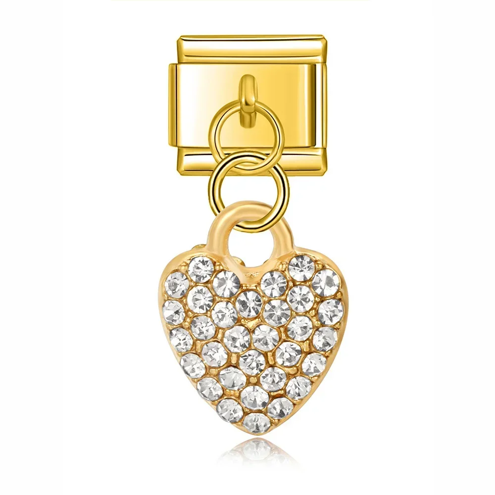 Heart and Sun Dangle Italian Charms - Image 5
