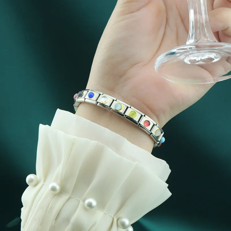 Moonstone Cabochon Italian Charms