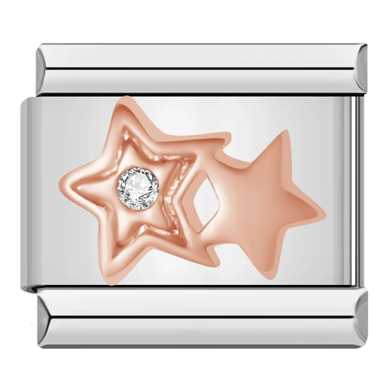 Star, Moon and Sparkle Italian Charms - Image 6