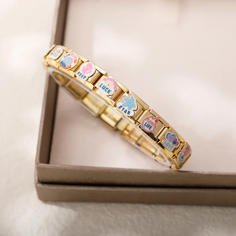 Gold Positive Message Italian Charms - Image 2