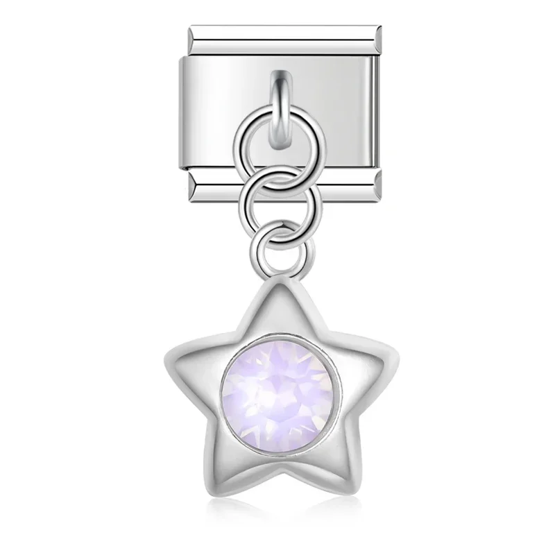 Star and Heart Dangle Italian Charms - Image 18