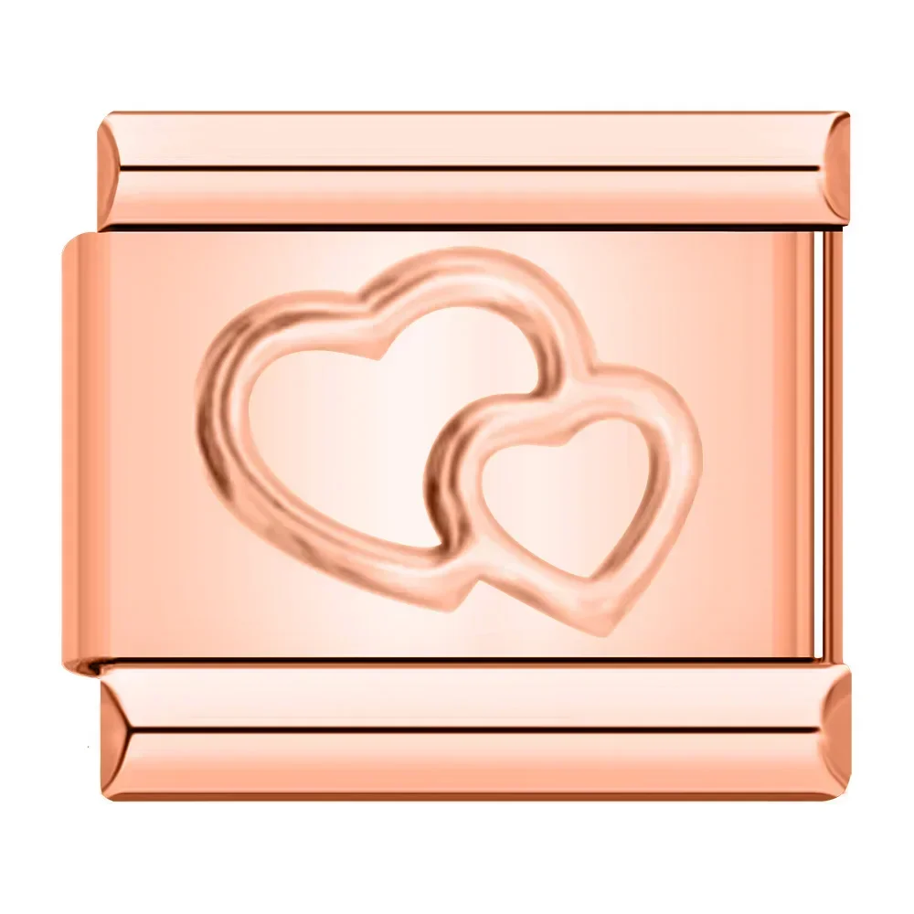 Engraved Heart, Cross and Butterfly Italian Charms - Image 15