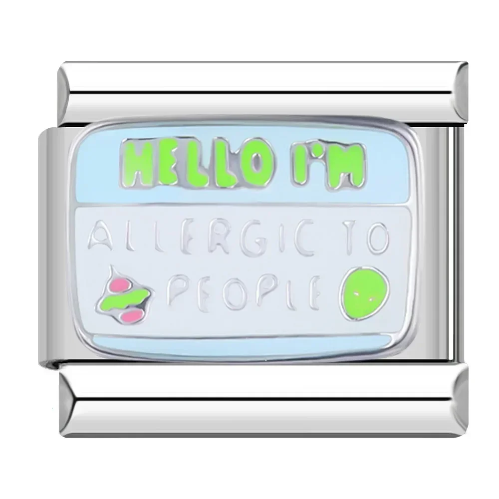 Retro Cartoon and Fun Word Italian Charms - Image 11