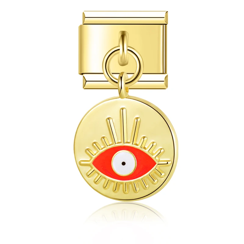Evil Eye and Hamsa Dangle Italian Charms - Image 21