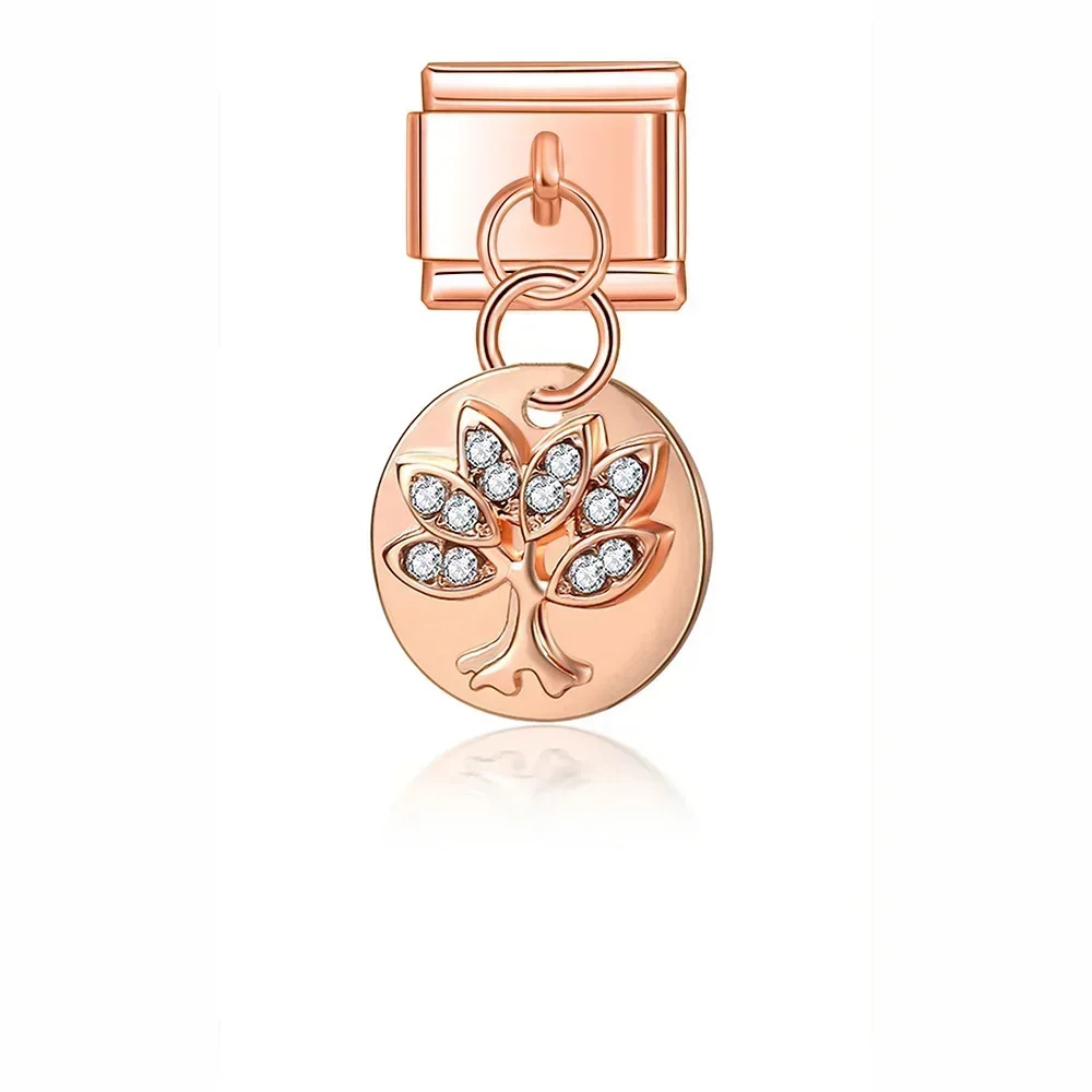Crystal Animal and Symbol Dangle Italian Charms - Image 25