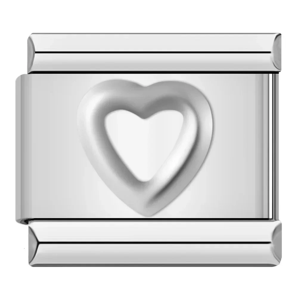 Engraved Heart, Cross and Butterfly Italian Charms - Image 9