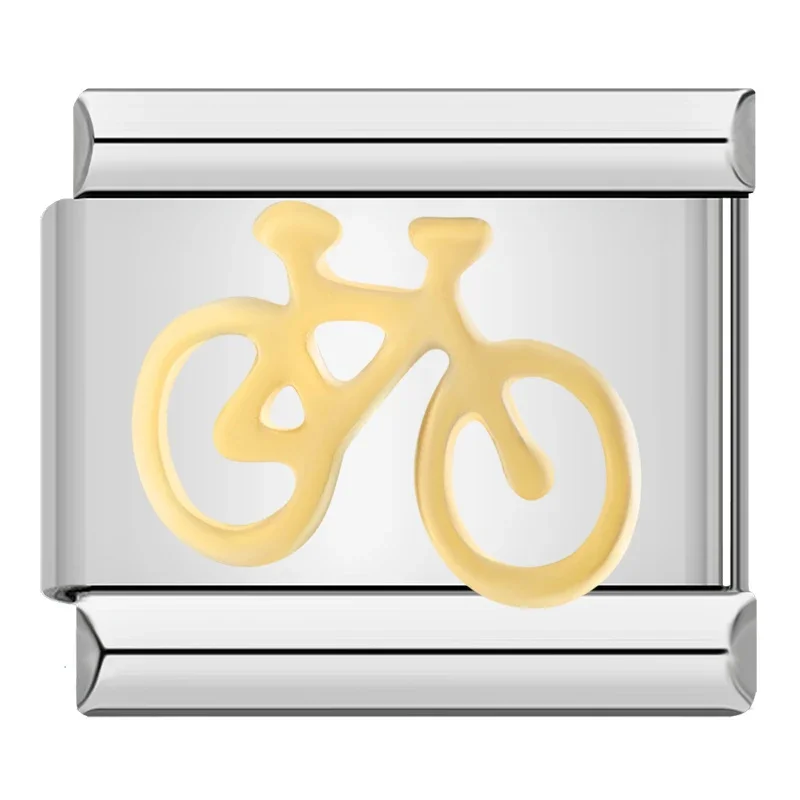 Car, Bike, Shark and Mermaid Italian Charms