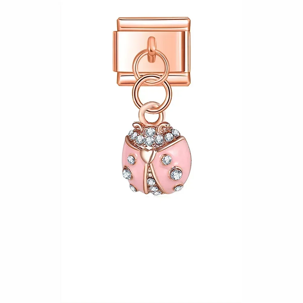 Crystal Animal and Symbol Dangle Italian Charms - Image 15