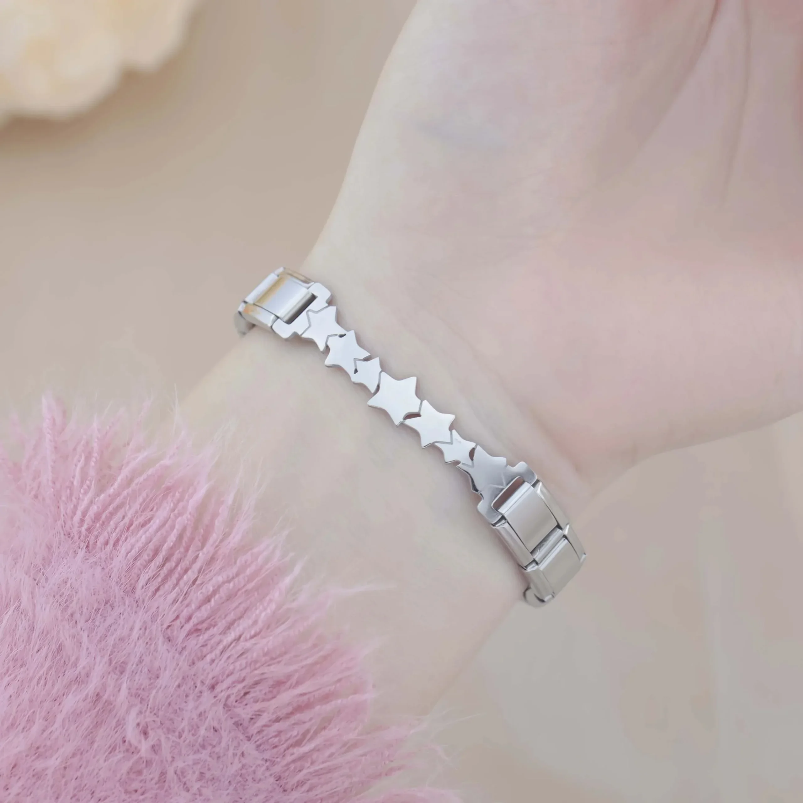 Heart, Star and Butterfly Charm Bracelet - Image 4