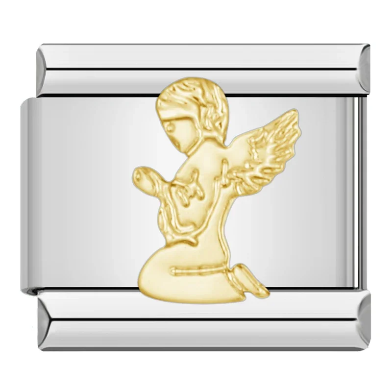 Gold Angel and Cupid Italian Charms - Image 9