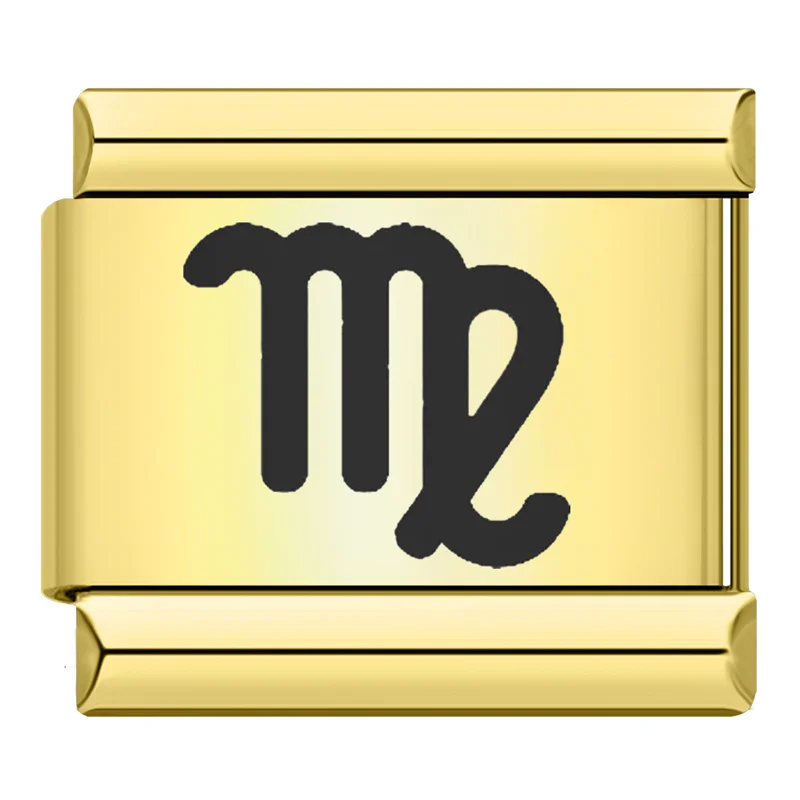 Gold Zodiac Symbol Italian Charms - Image 5