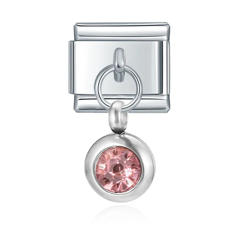 Petite Birthstone Drop Italian Charm - Image 4