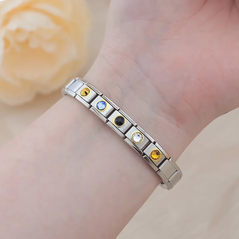 Birthstone Crystal Solitaire Italian Charms - Image 2