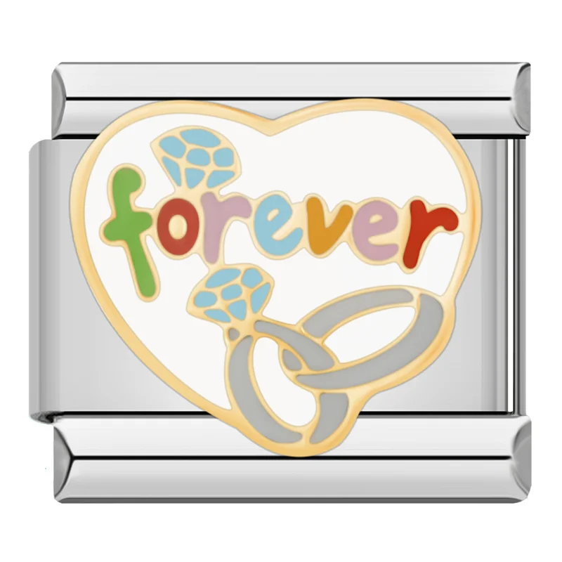 Flower, Cat and Love Note Italian Charms - Image 4