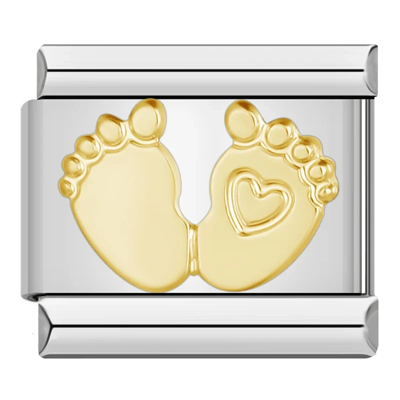 Gold Elephant, Cross and Angel Italian Charms - Image 9