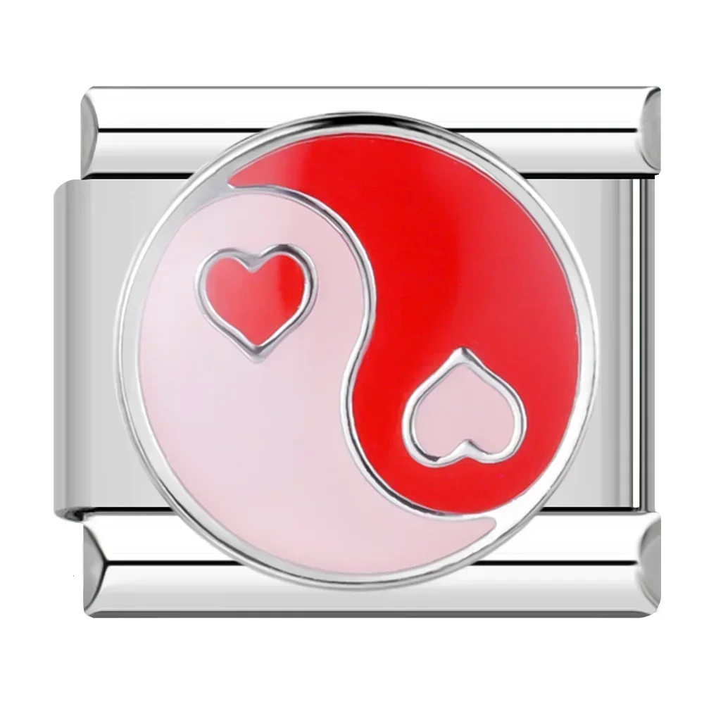 Colourful Heart and Flower Italian Charms - Image 9