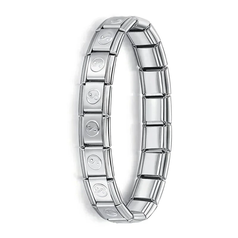 Italian Charm Bracelet Base, 9 mm Stainless Steel - Image 3