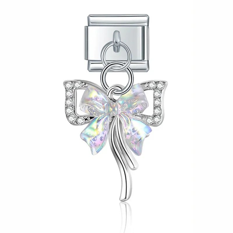 Moonstone Tulip and Heart Dangle Italian Charms - Image 18