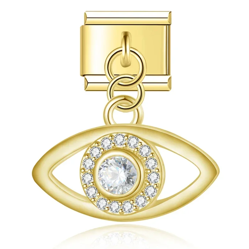 Evil Eye, Butterfly and Moon Dangle Italian Charms - Image 12