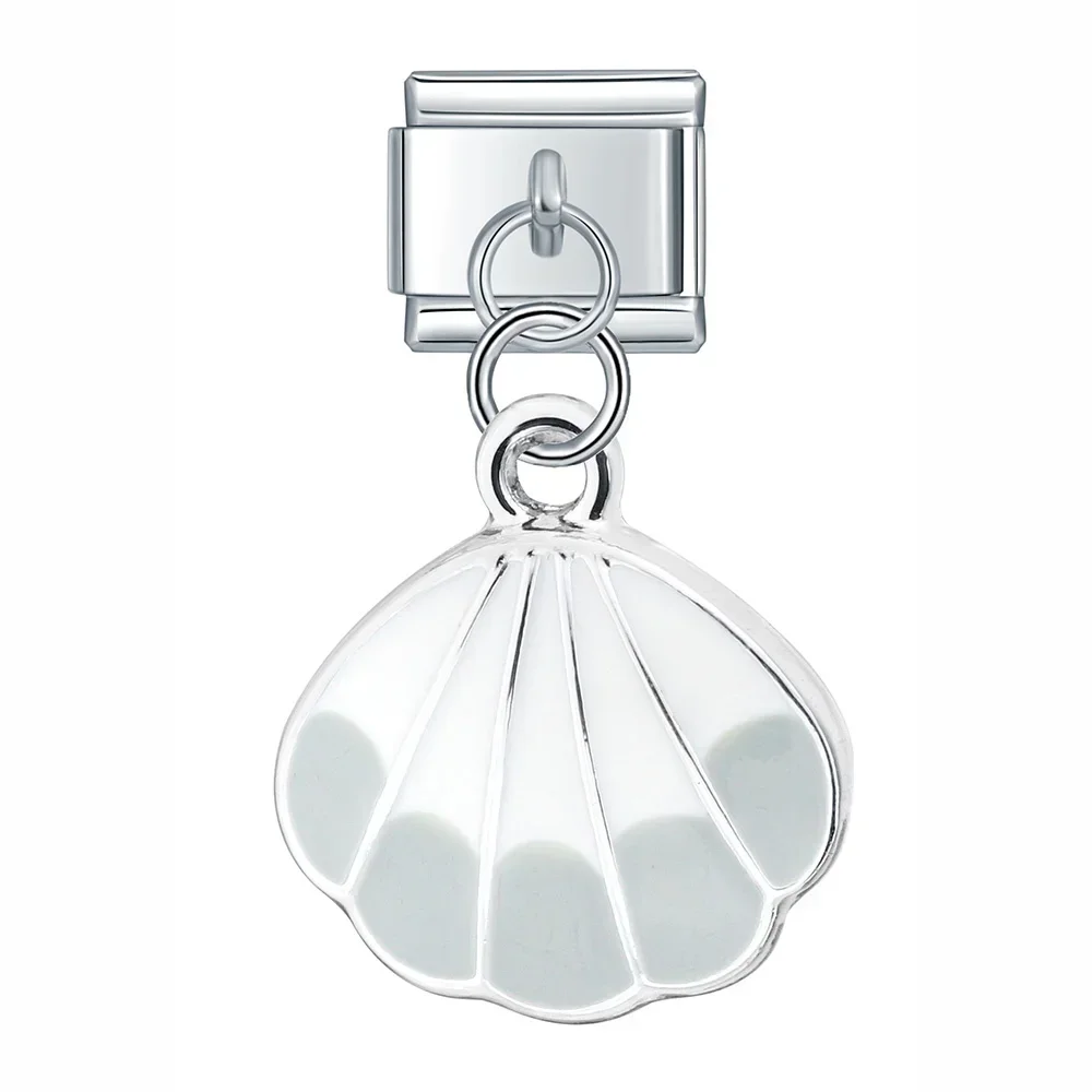 Seashell and Pearl Dangle Italian Charms - Image 9